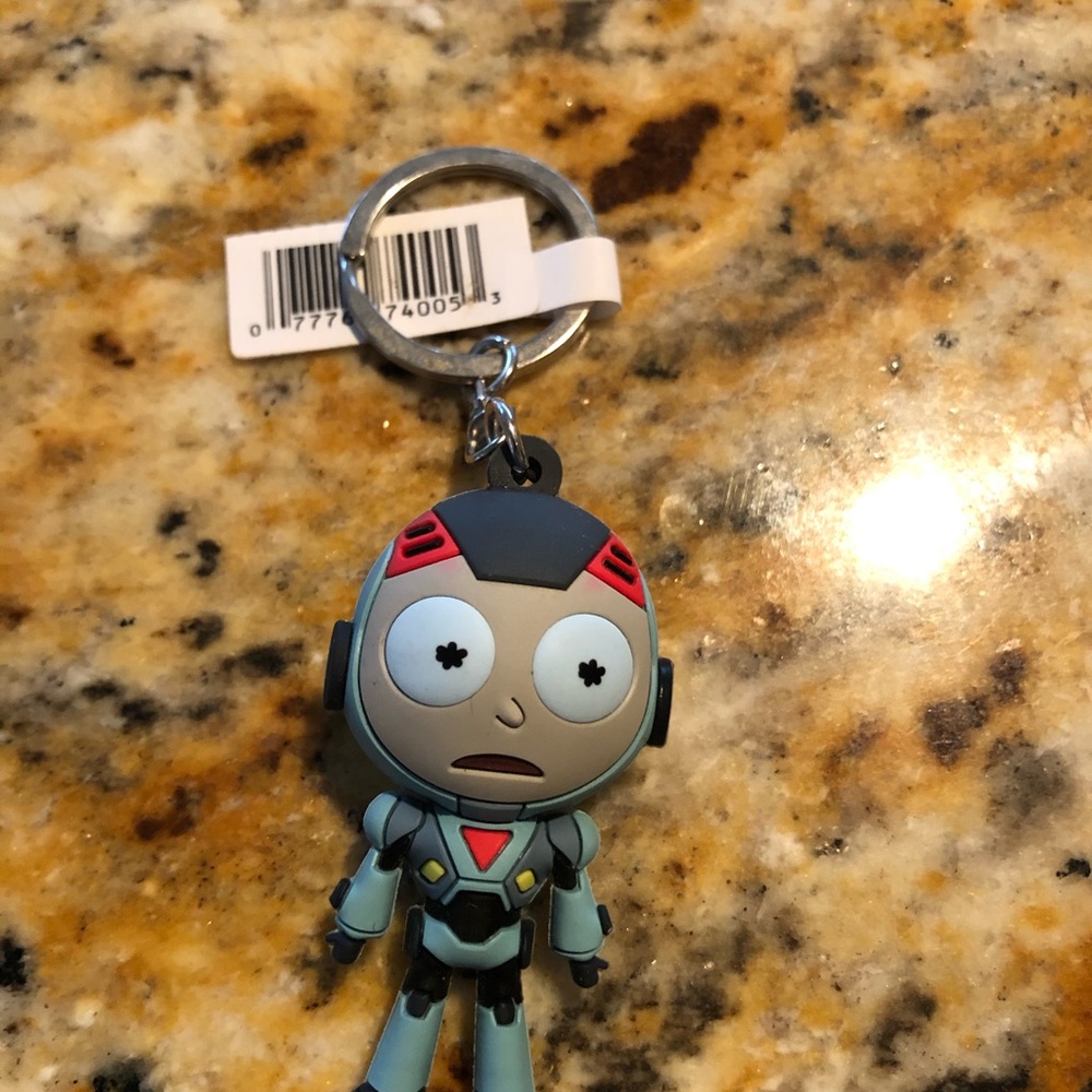 NWT Rick and Morty keychain - Mech Morty
